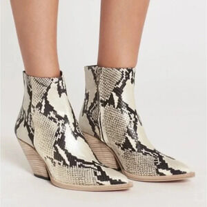 Iro arezela ankle boots in snakeskin